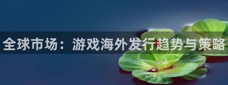 杜邦娱乐官网：全球市场：游戏海外发行趋势与策略